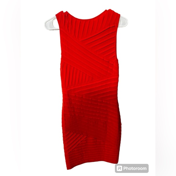 Orange Calvin Klein Bodycon Midi Dress size 4 - Picture 2 of 4